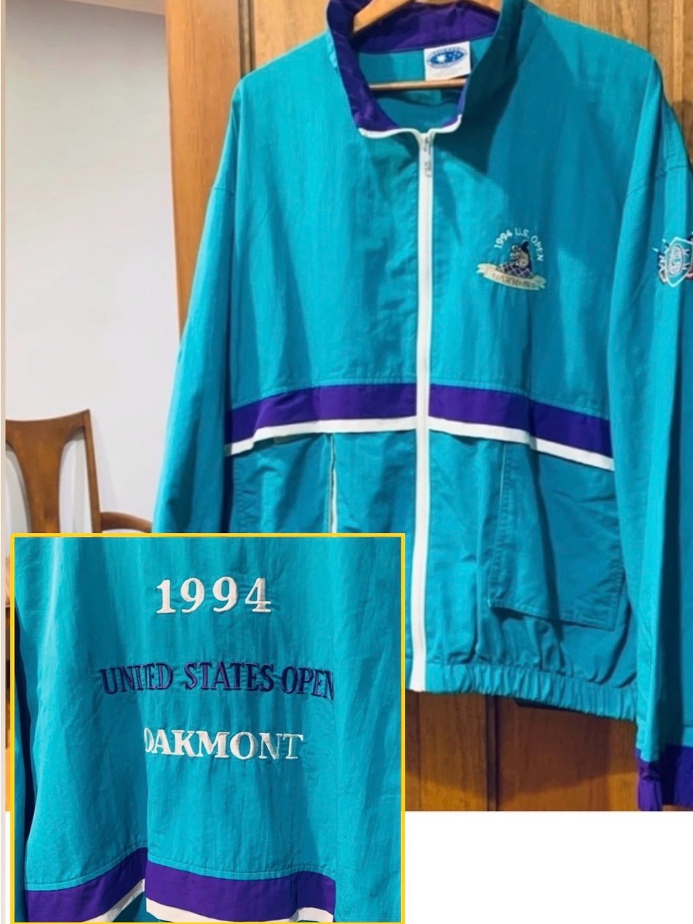 Vintage 1994 STARBUS PGA UNITED STATES OPEN AT OAKMONT JACKET